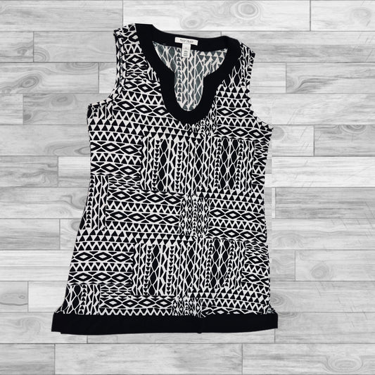 Top Sleeveless By White House Black Market In Black & White, Size: L