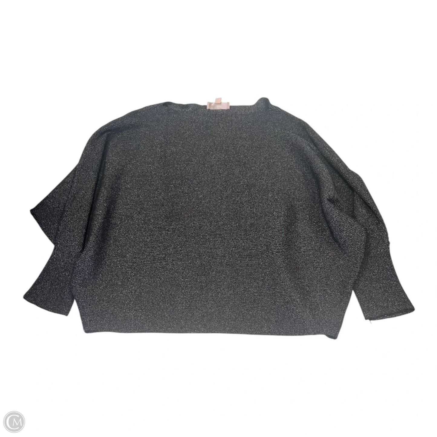 Top Long Sleeve By Philosophy In Silver, Size: 1x