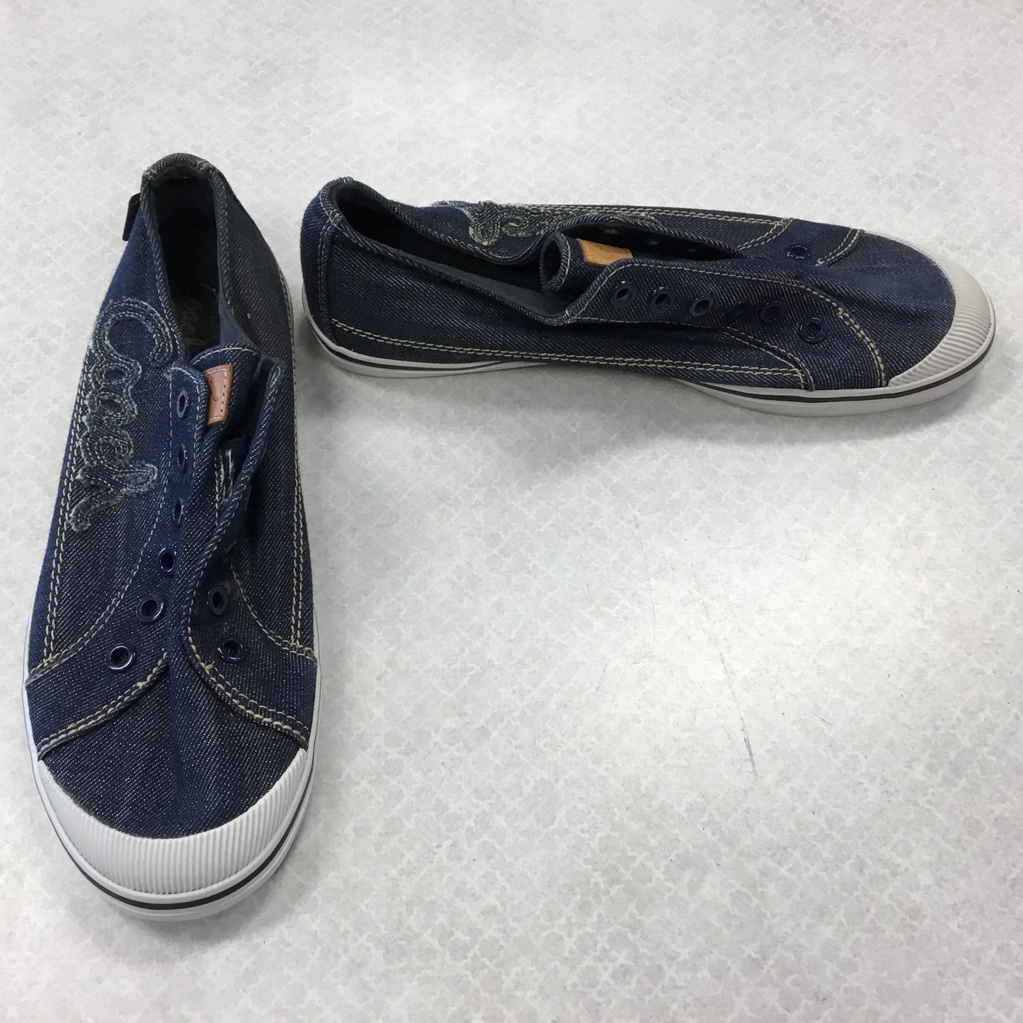 Shoes Designer By Coach In Blue Denim, Size: 10