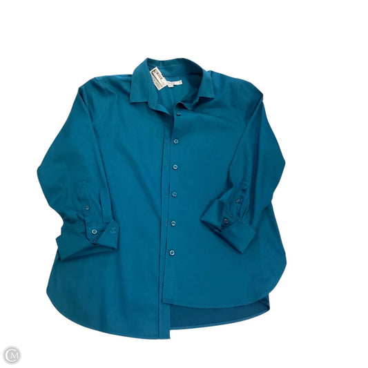 Top Long Sleeve By Chicos In Blue, Size: M