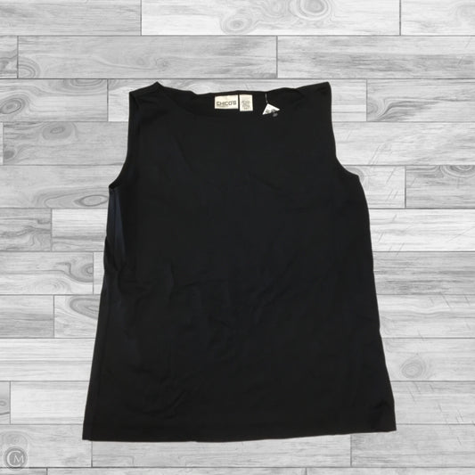 Top Sleeveless Basic By Chicos In Black, Size: M