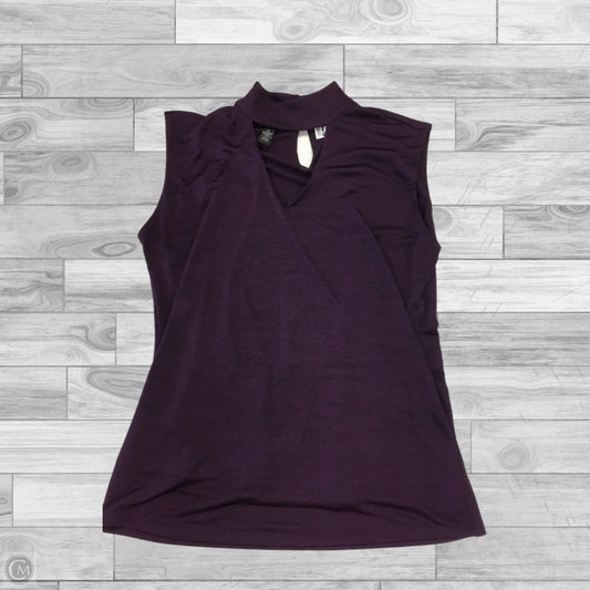 Top Sleeveless By Inc In Purple, Size: Xl