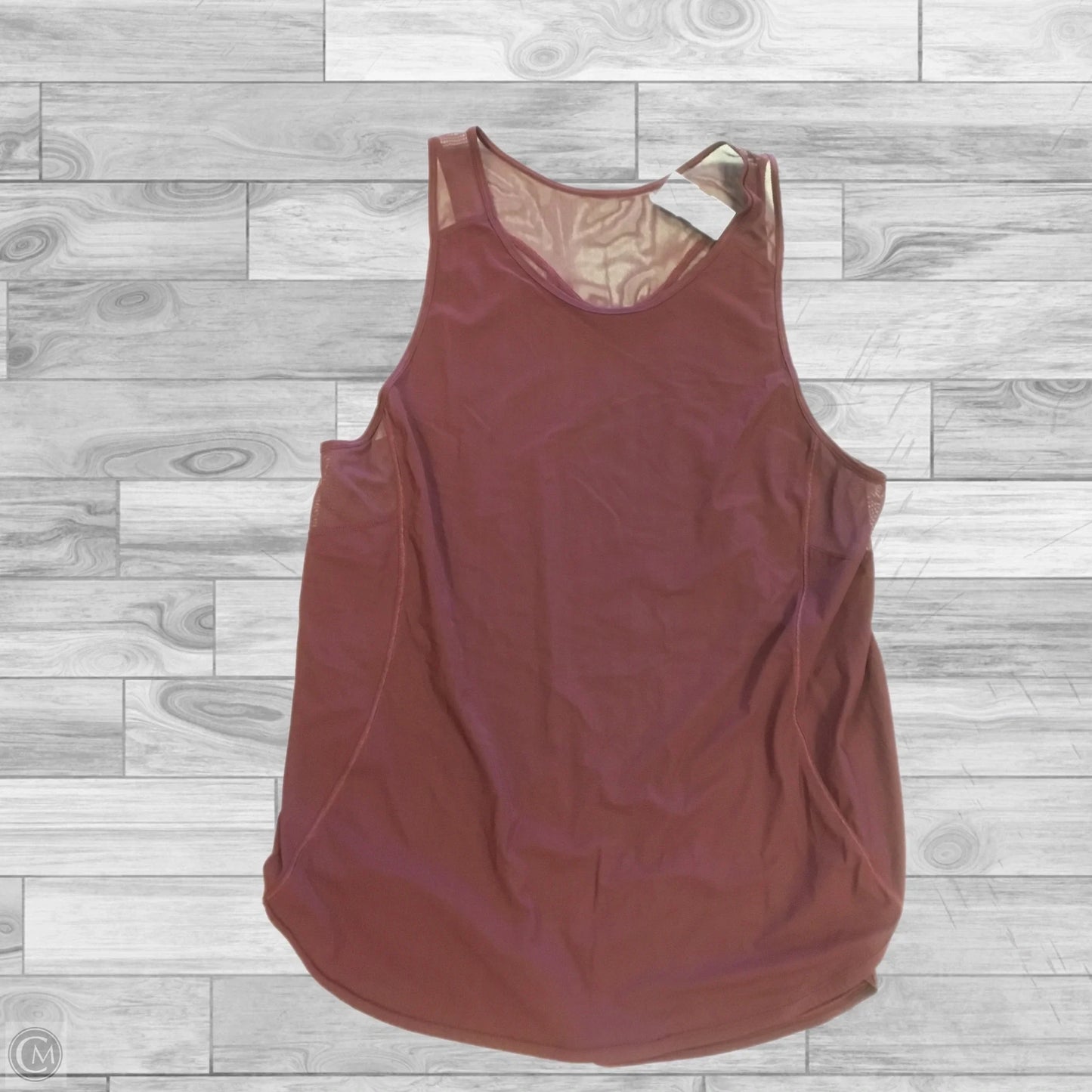 Athletic Tank Top By Lululemon In Maroon, Size: 8