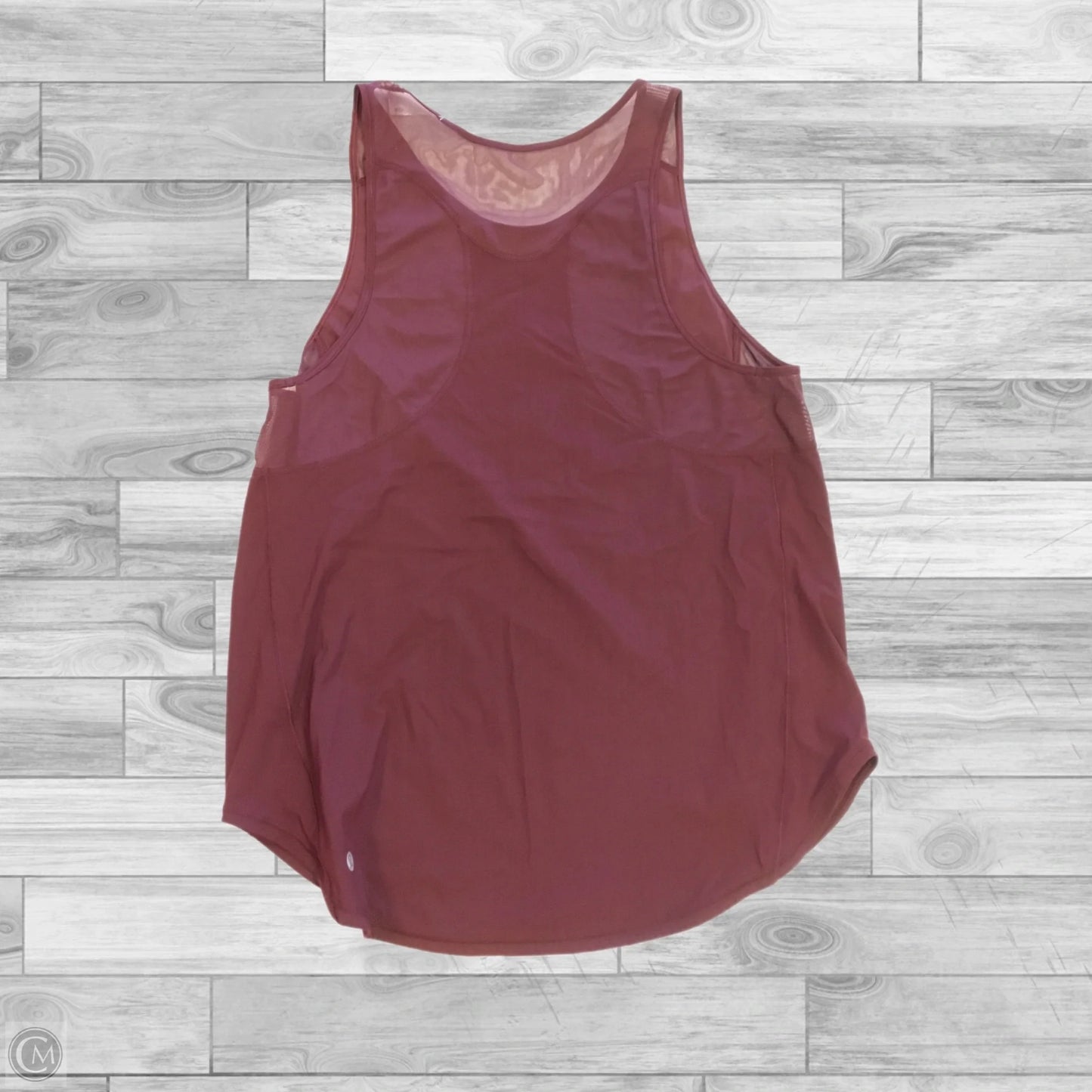 Athletic Tank Top By Lululemon In Maroon, Size: 8