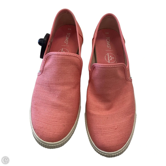 Shoes Sneakers By Toms In Pink, Size: 9
