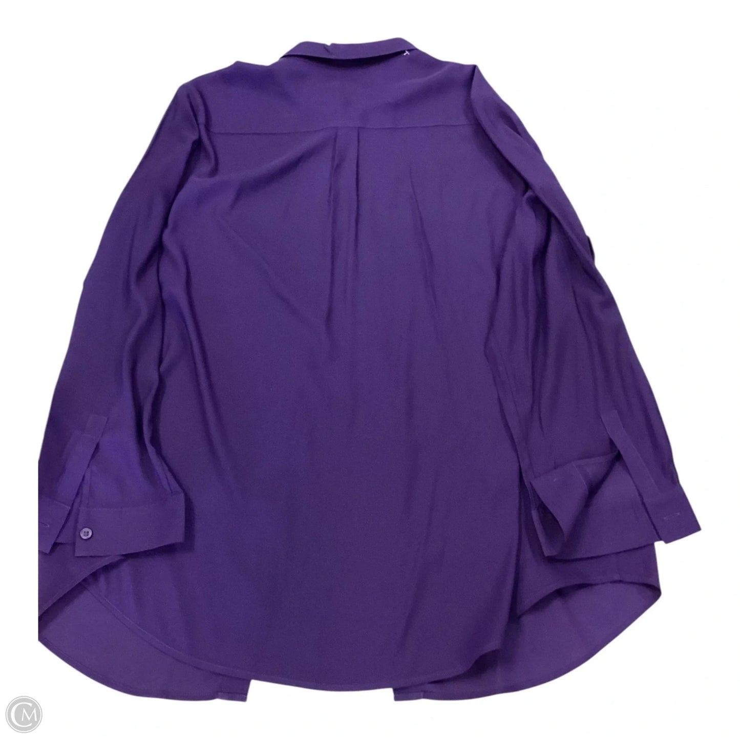Top Long Sleeve By Chicos In Purple, Size: Xl
