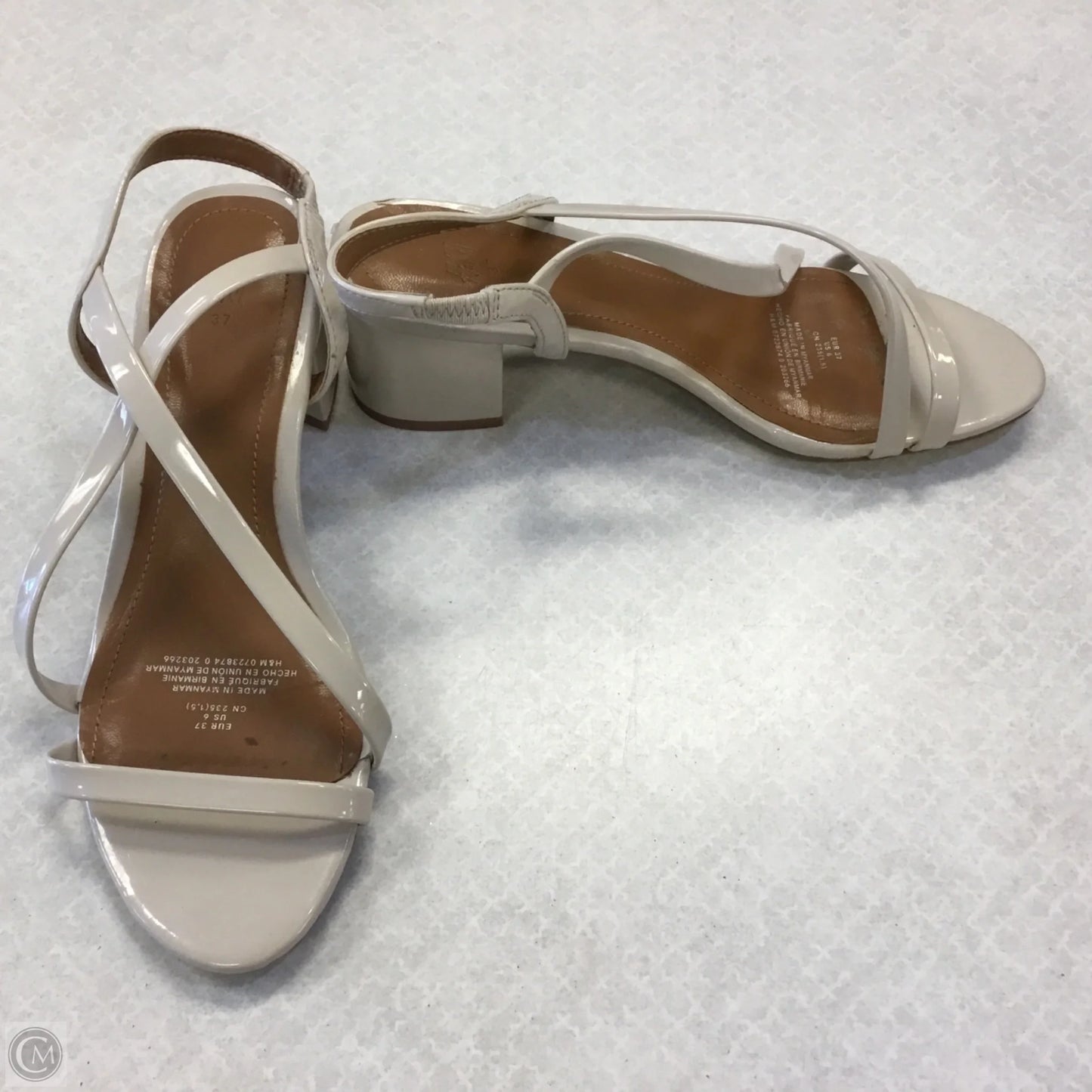 Shoes Heels Block By H&m In Tan, Size: 6