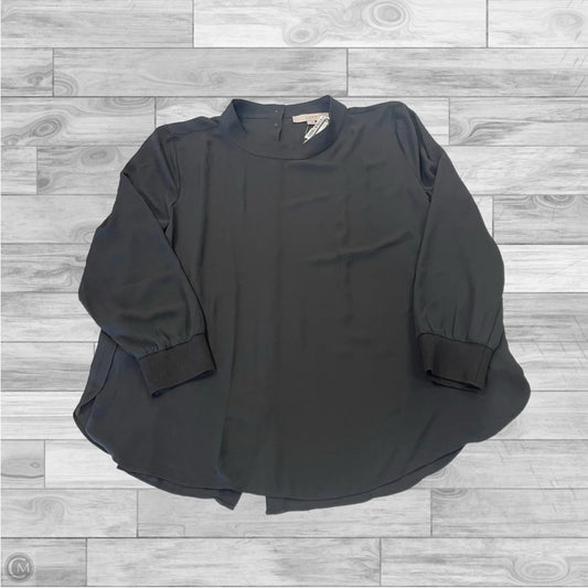 Top Long Sleeve By Loft In Black, Size: Xl