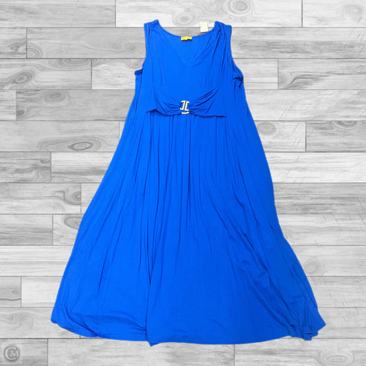 Dress Casual Maxi By Liz Lange In Blue, Size: 3x