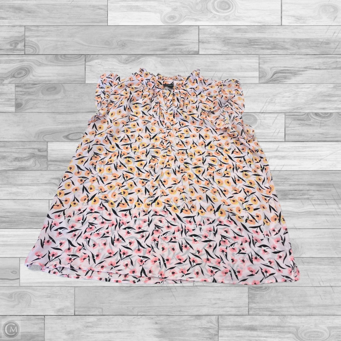 Top Sleeveless By Ann Taylor In Floral Print, Size: M