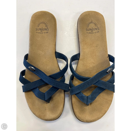 Sandals Flats By Cmc In Blue, Size: 6.5