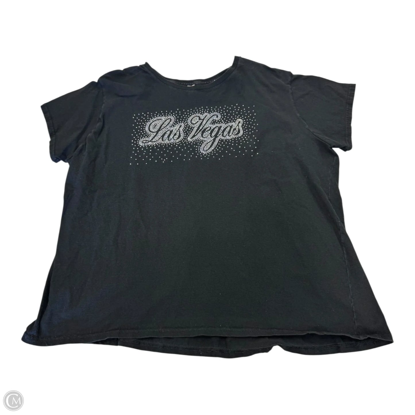 Top Short Sleeve Basic By Clothes Mentor In Black, Size: L