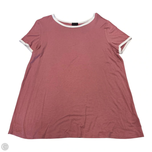 Top Short Sleeve By Clothes Mentor In Rose, Size: M