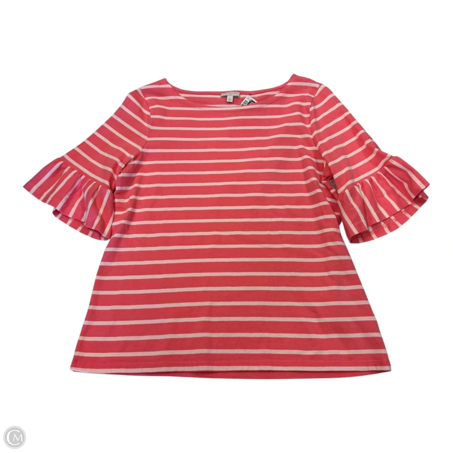 Top Short Sleeve By Talbots In Pink, Size: Petite   Small