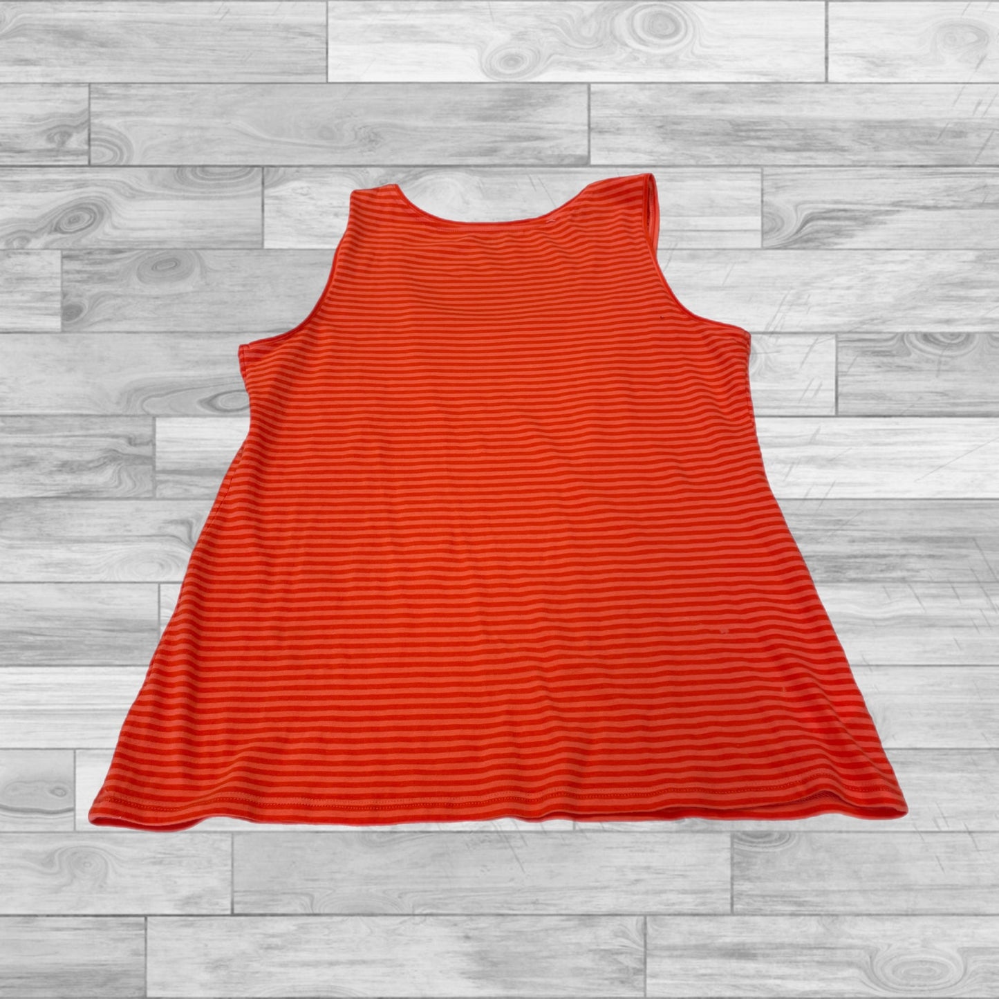 Top Sleeveless By Loft In Orange, Size: M