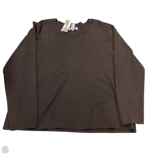 Top Long Sleeve Basic By Chicos In Brown, Size: 3