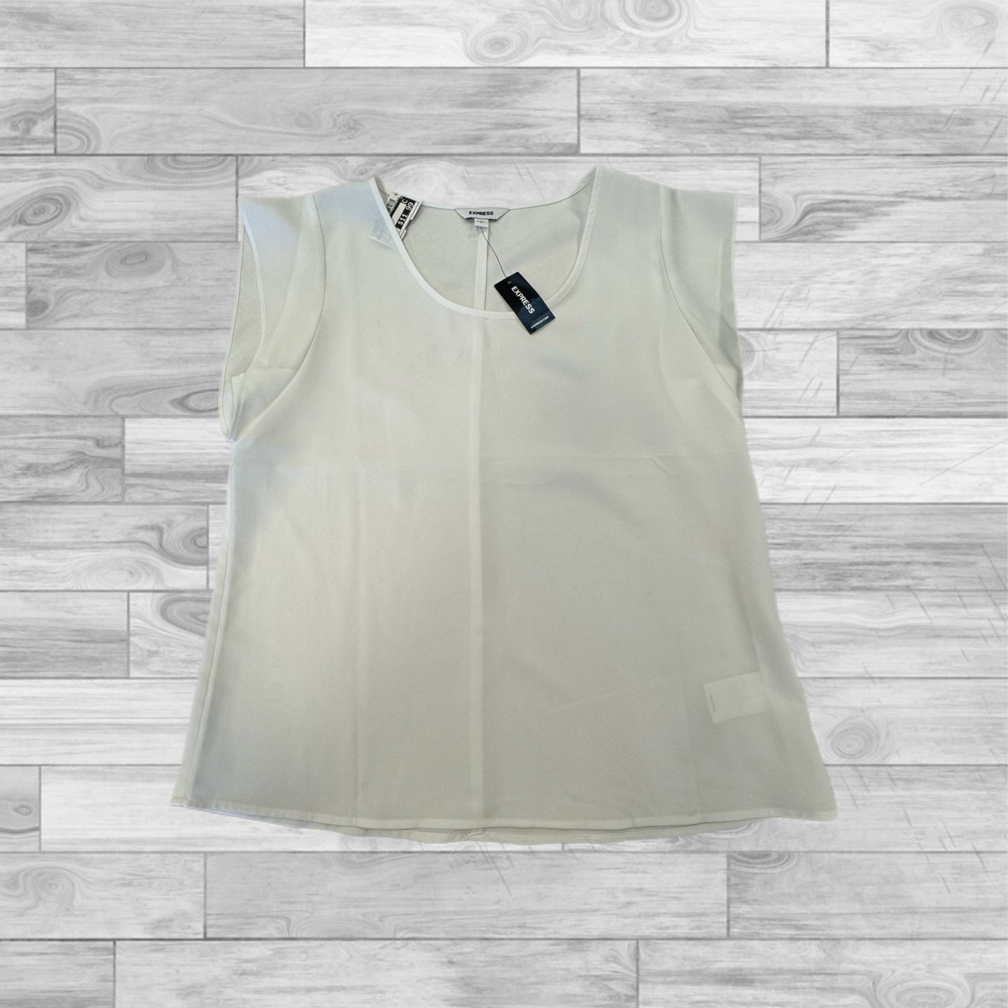 White Top Short Sleeve Express, Size M