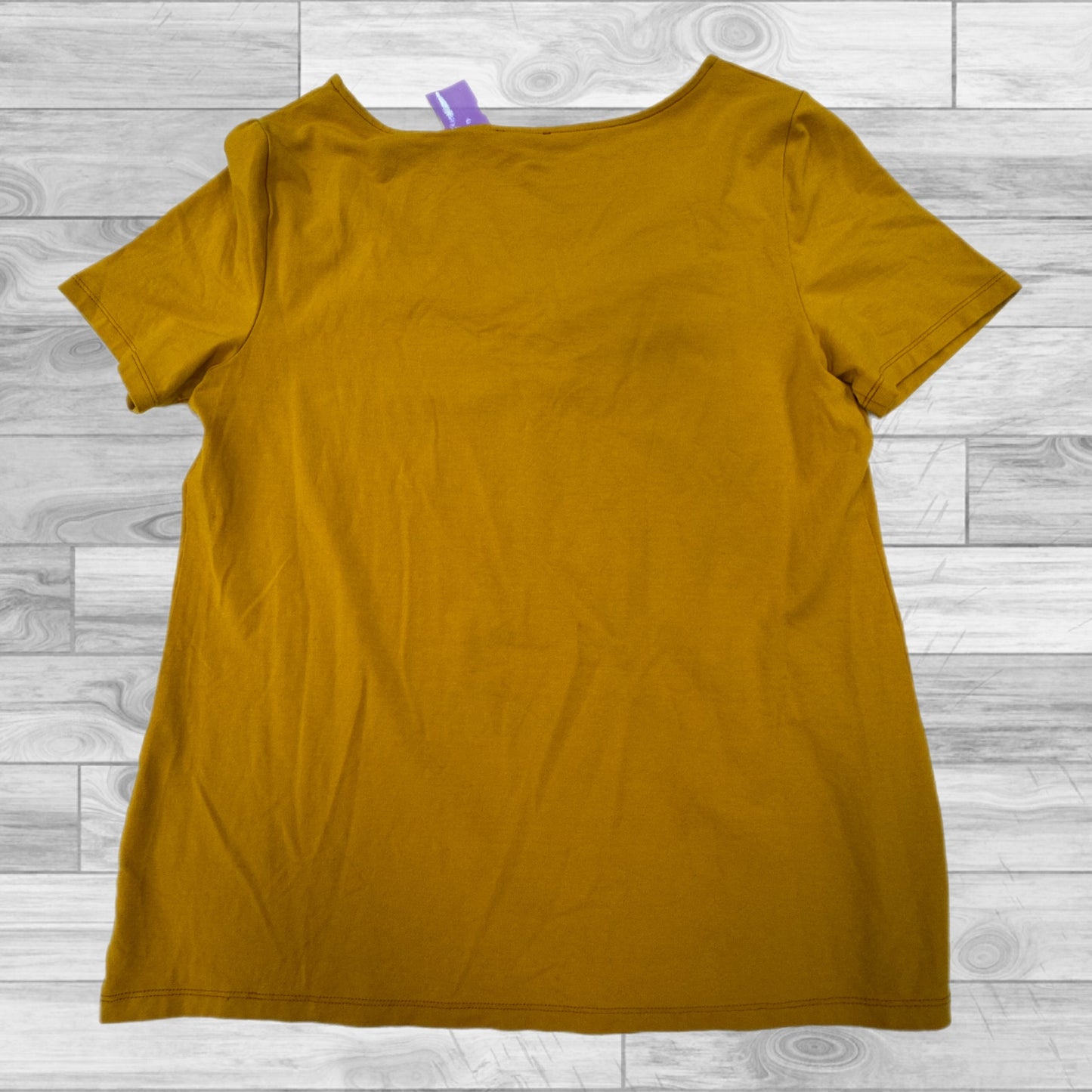 Yellow Top Short Sleeve Ann Taylor, Size L