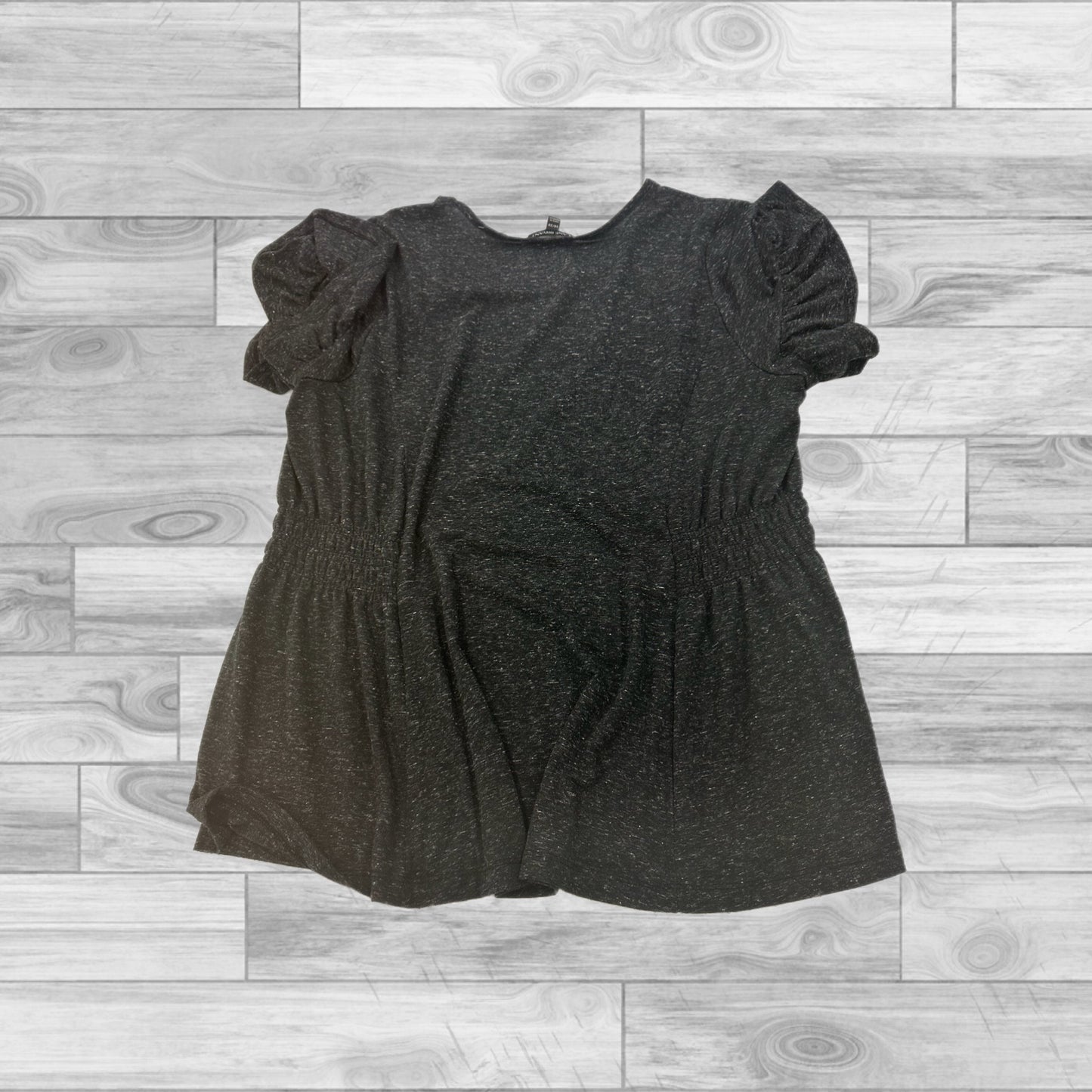 Grey Top Short Sleeve Lane Bryant, Size 18