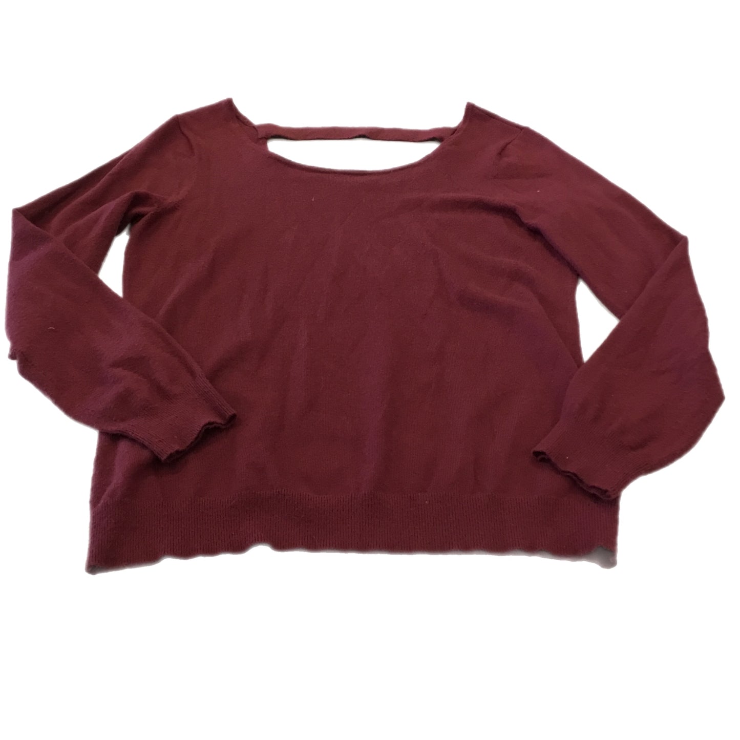 Top Long Sleeve By Clothes Mentor In Red, Size: M