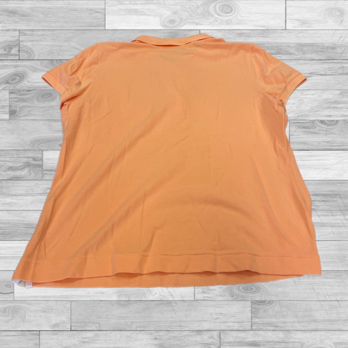 Top Short Sleeve By Talbots In Orange, Size: Xl