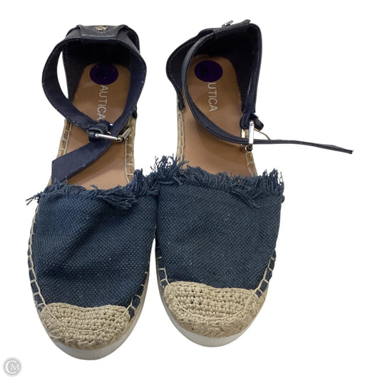 Sandals Flats By Nautica In Blue, Size: 8.5