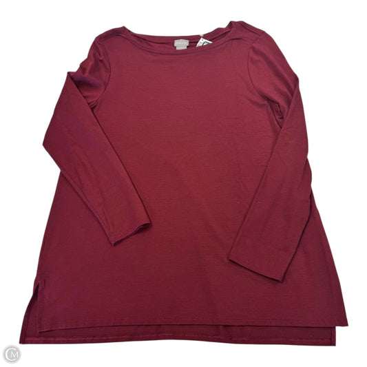 Top Long Sleeve By Chicos In Red, Size: 1