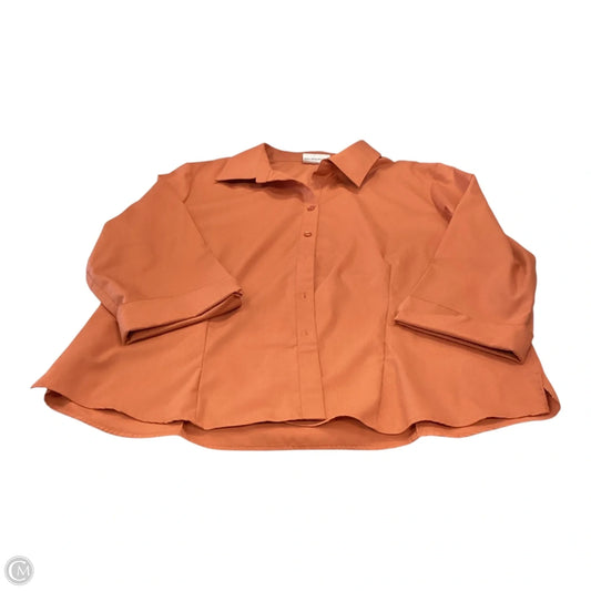 Top Long Sleeve By Clothes Mentor In Orange, Size: Xl