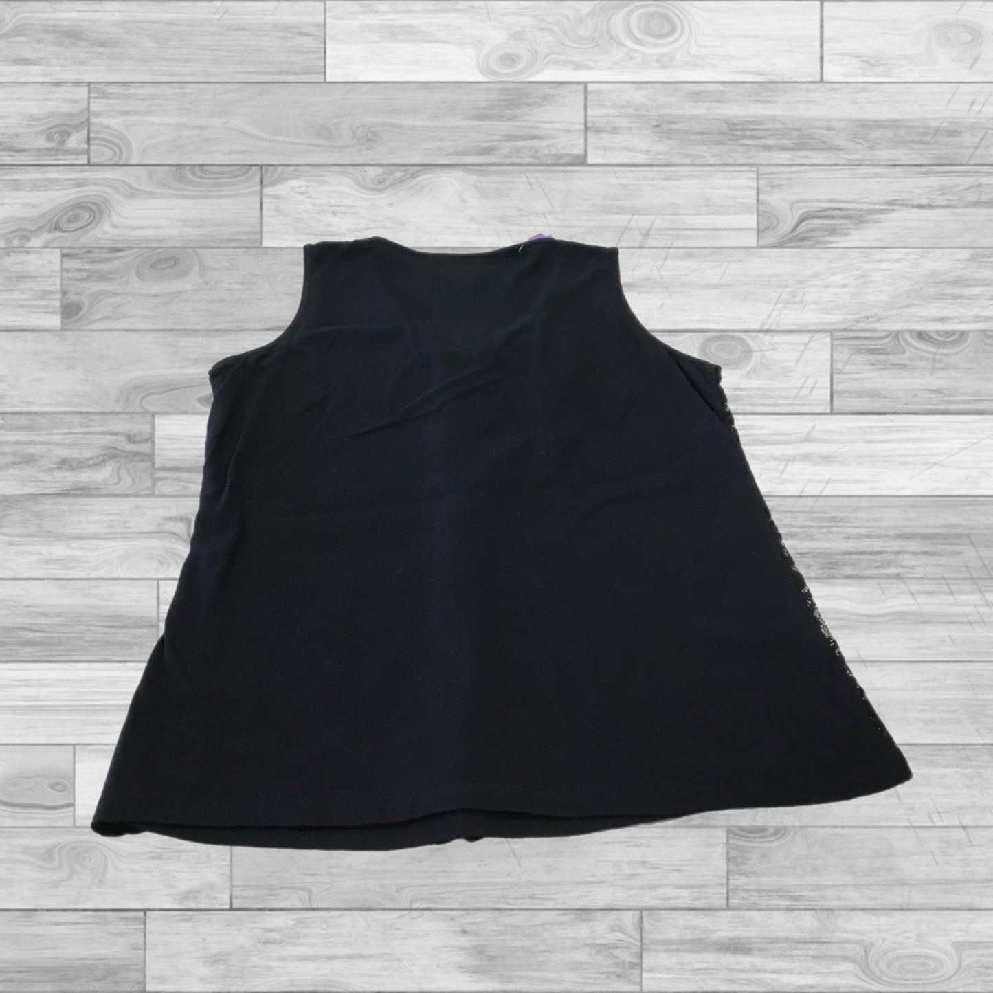 Top Sleeveless By Talbots In Black, Size: Petite   S