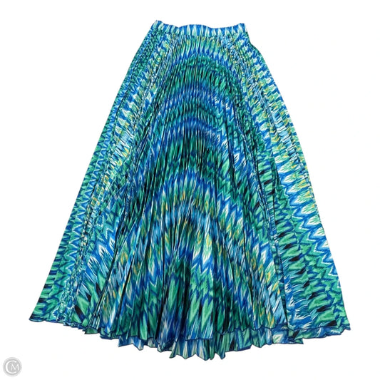 Skirt Maxi By Chicos In Blue & Green, Size: 0 (4)