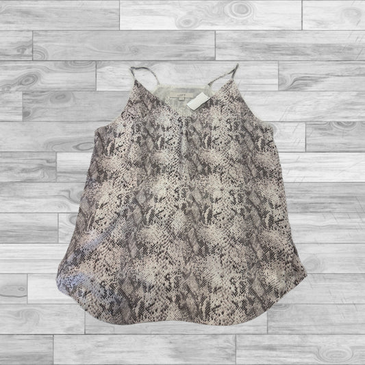 Top Sleeveless By Loft In Snakeskin Print, Size: L