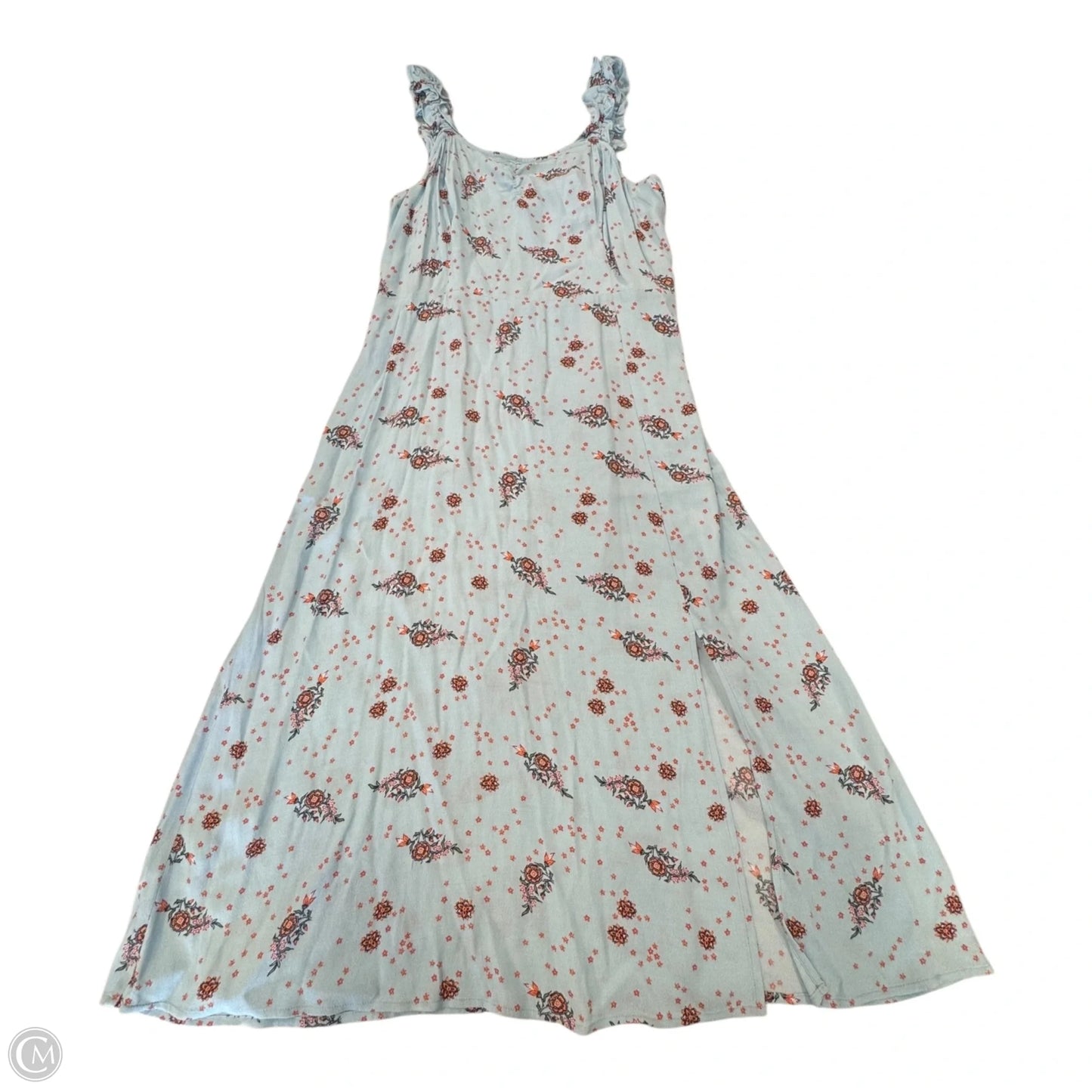 Dress Casual Midi By Loft In Blue & Orange, Size: 6