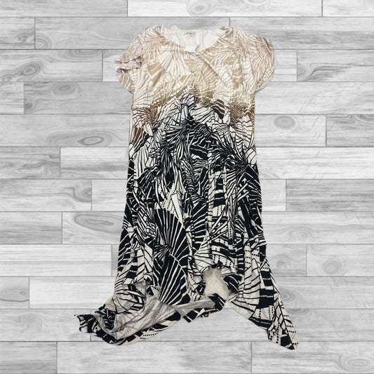 Dress Casual Midi By Spense In Brown & Cream, Size: Lp