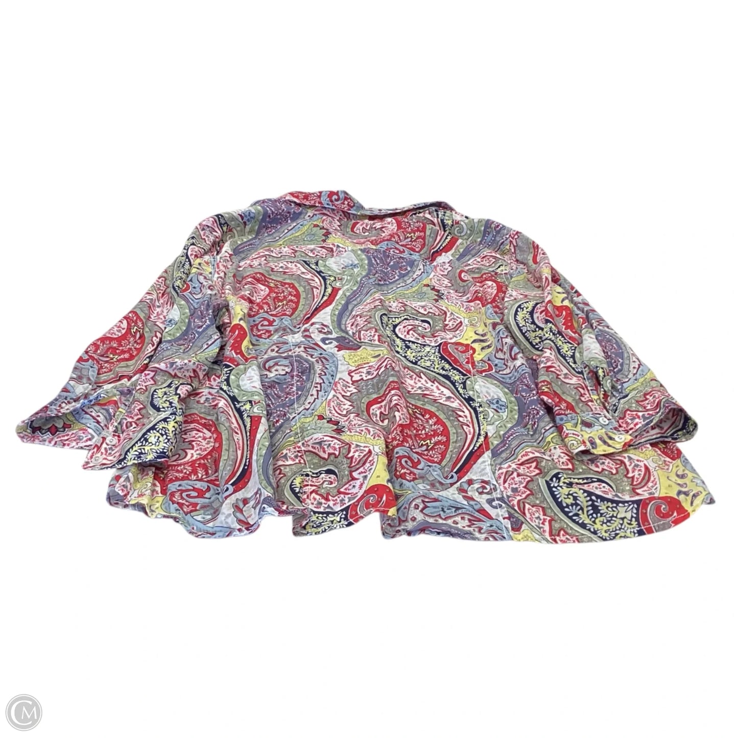 Top Long Sleeve By Chicos In Multi-colored, Size: 4 (2XL)