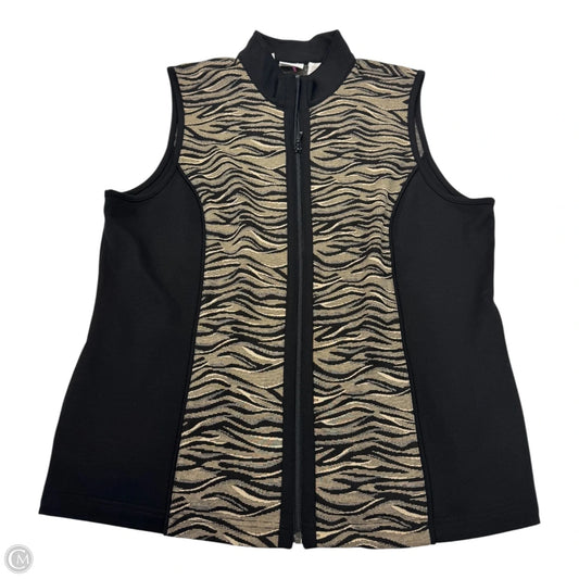 Vest Other By Chicos In Black & Brown, Size: 2 (L)