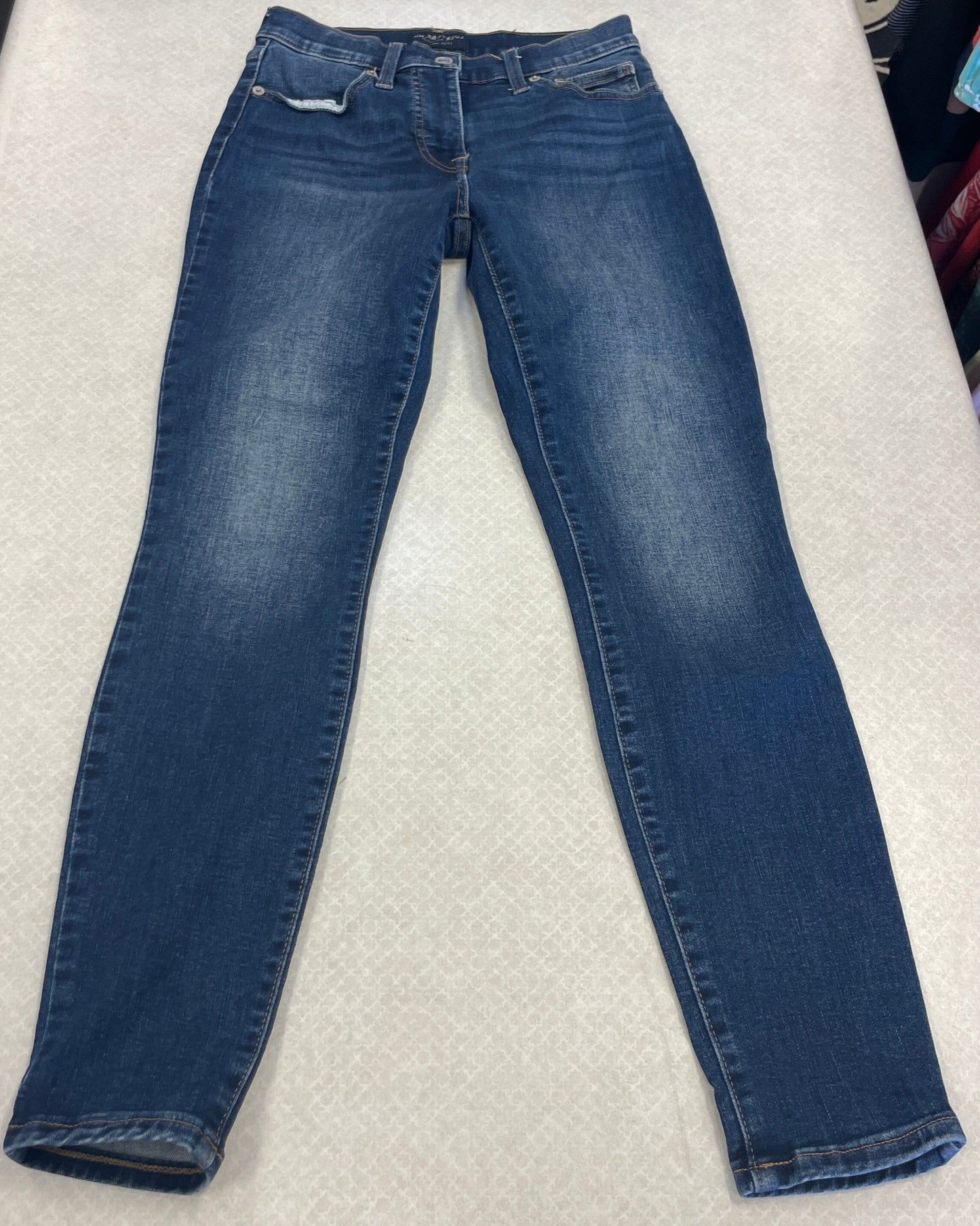 Jeans Skinny By Lucky Brand In Blue Denim, Size: 2