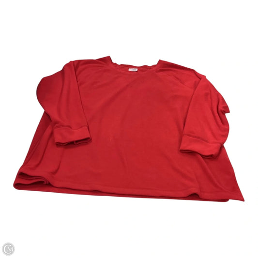 Sweater By Danskin In Red, Size: 2x