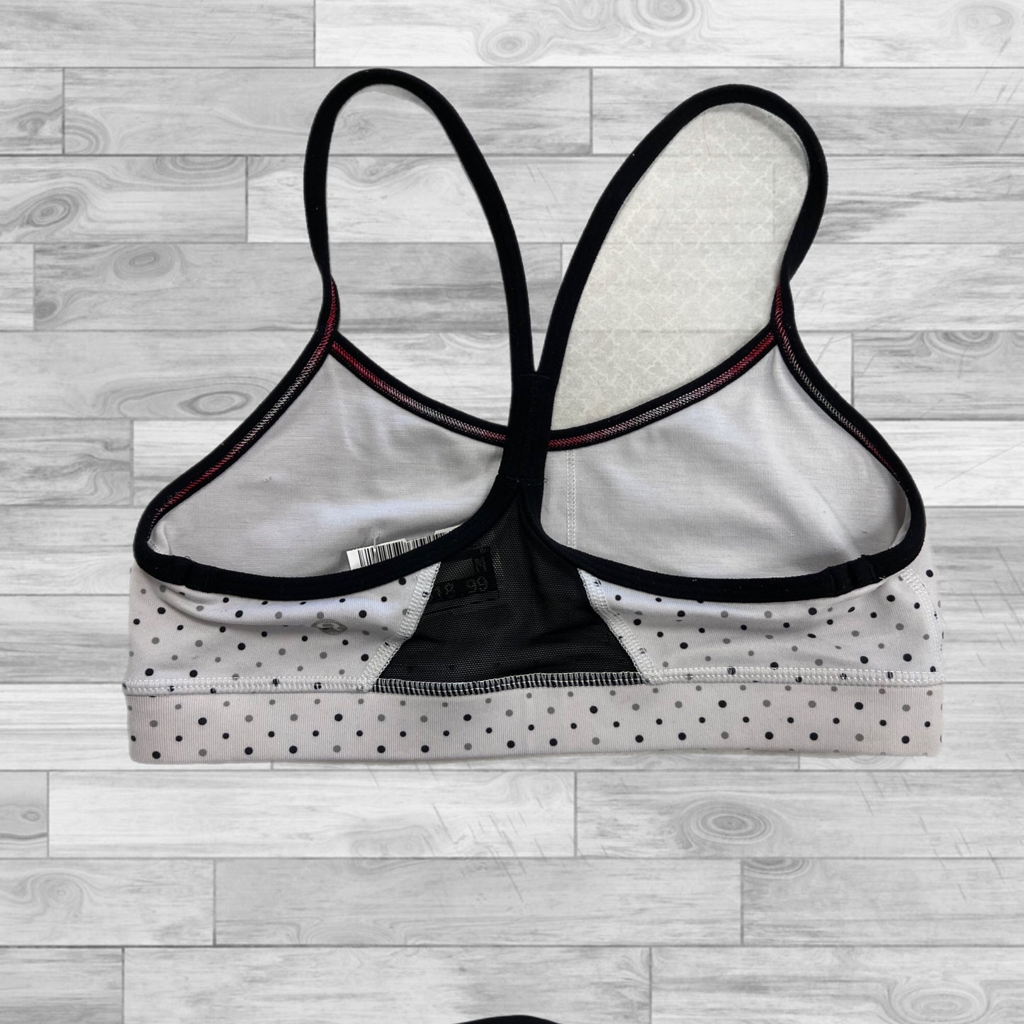 Athletic Bra By Lululemon In Black & White, Size: Xs