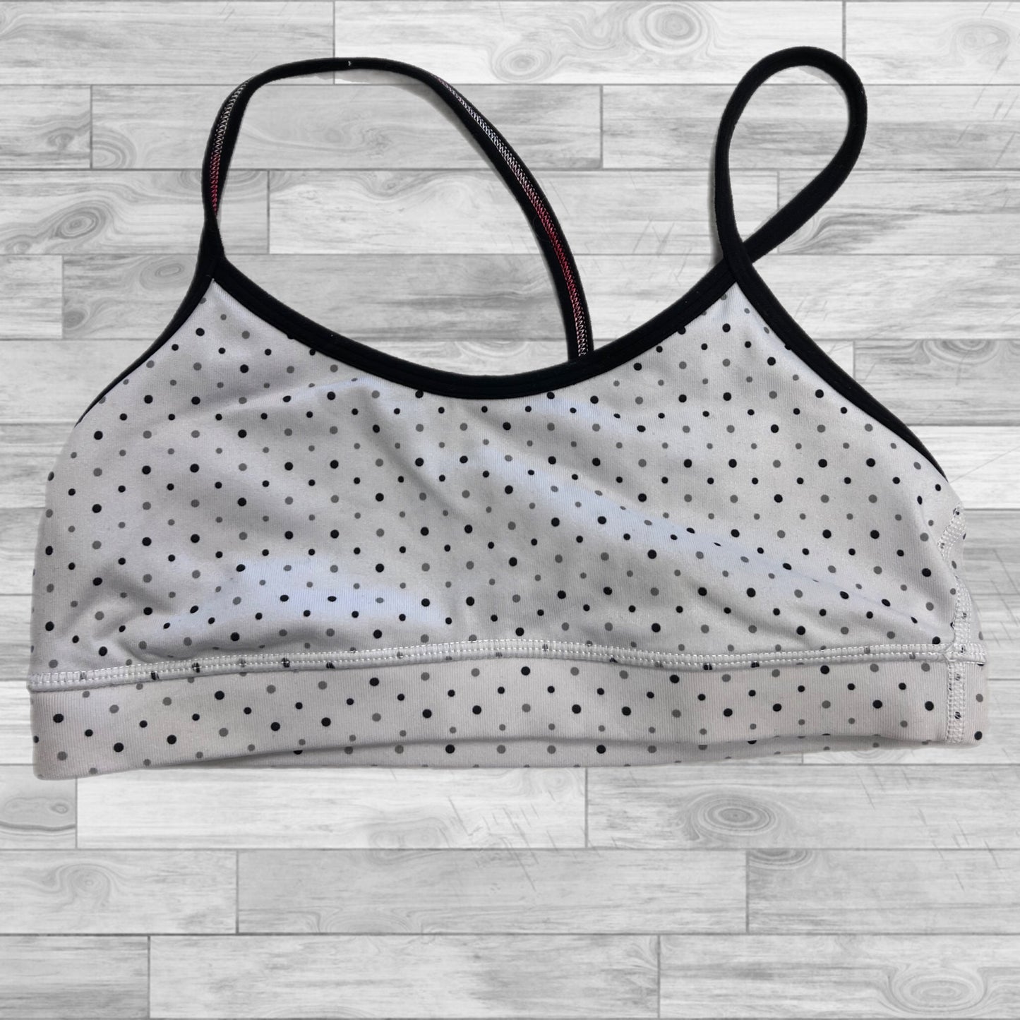 Athletic Bra By Lululemon In Black & White, Size: Xs