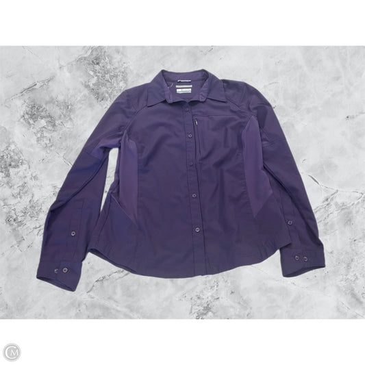 Top Long Sleeve By Columbia In Purple, Size: L