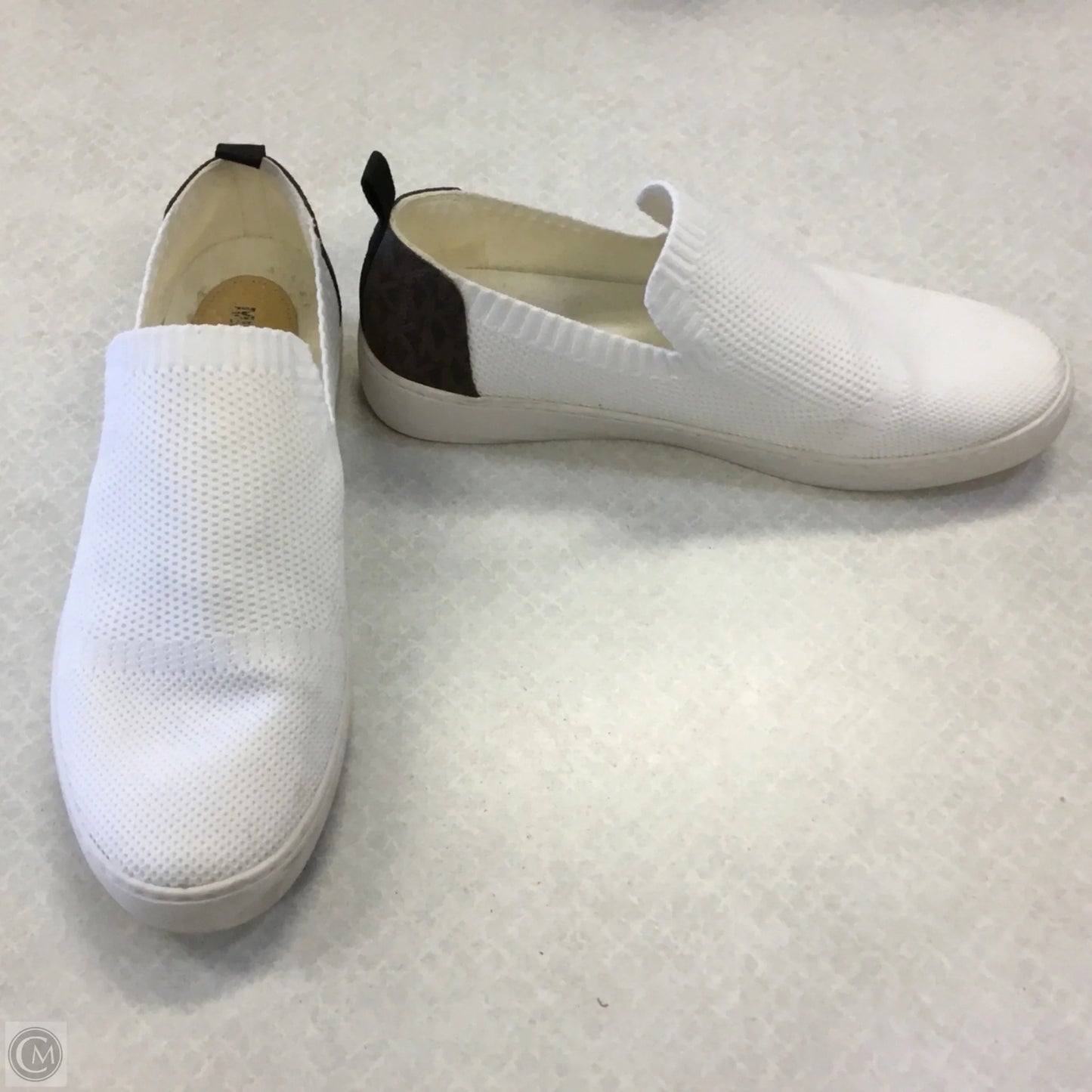 Shoes Flats By Michael By Michael Kors In Brown & White, Size: 10