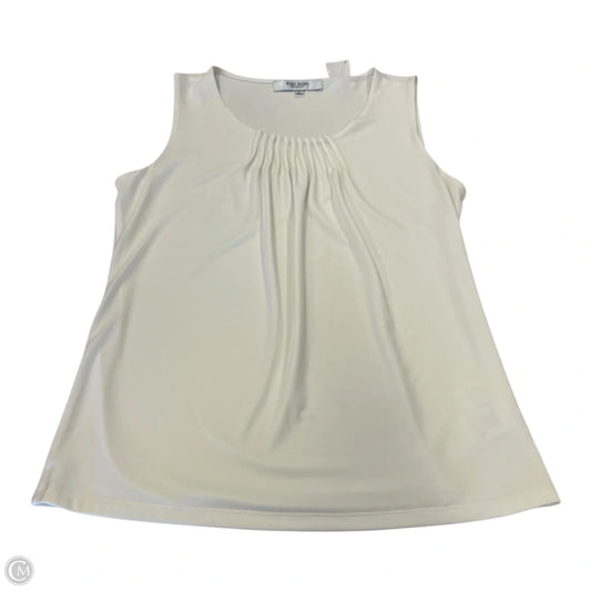 Top Sleeveless By Jones Studio In White, Size: S