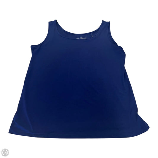 Top Sleeveless Basic By Chicos In Blue, Size: M