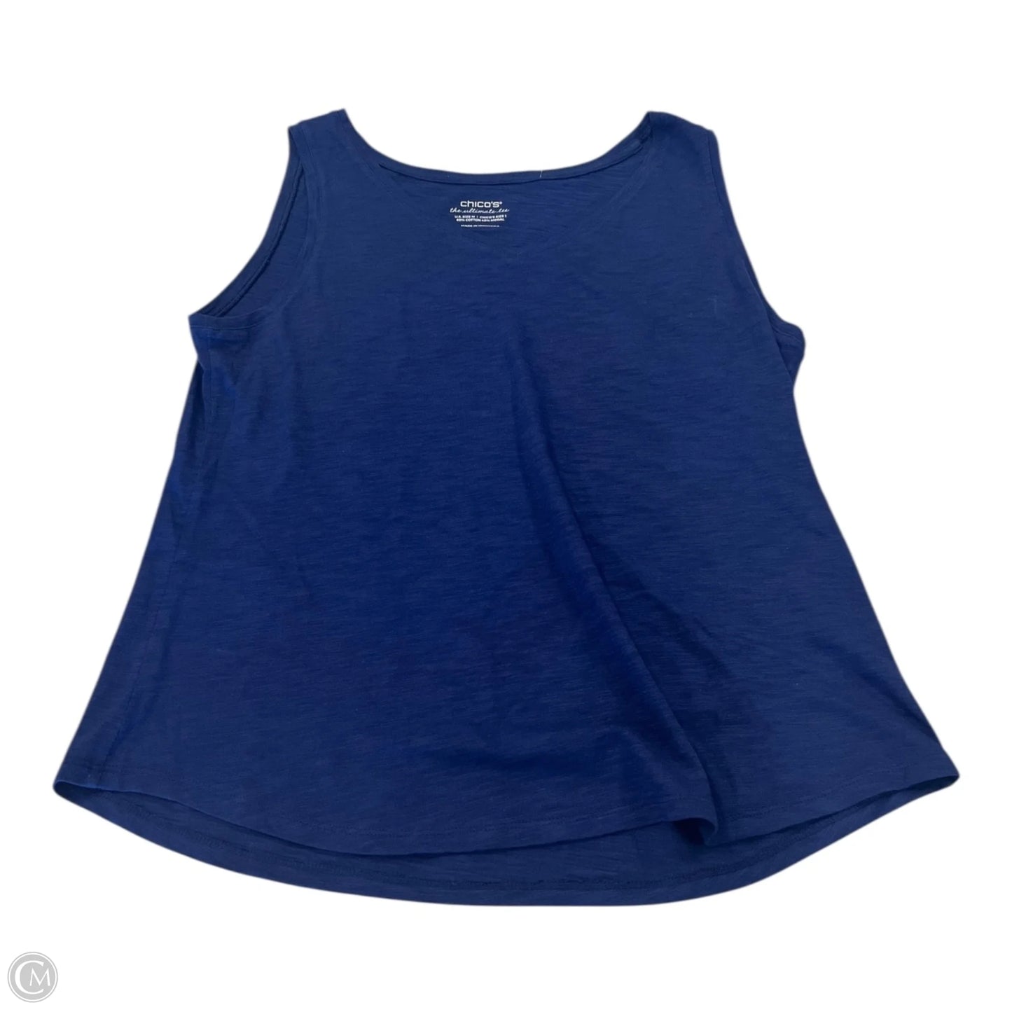 Top Sleeveless Basic By Chicos In Blue, Size: M