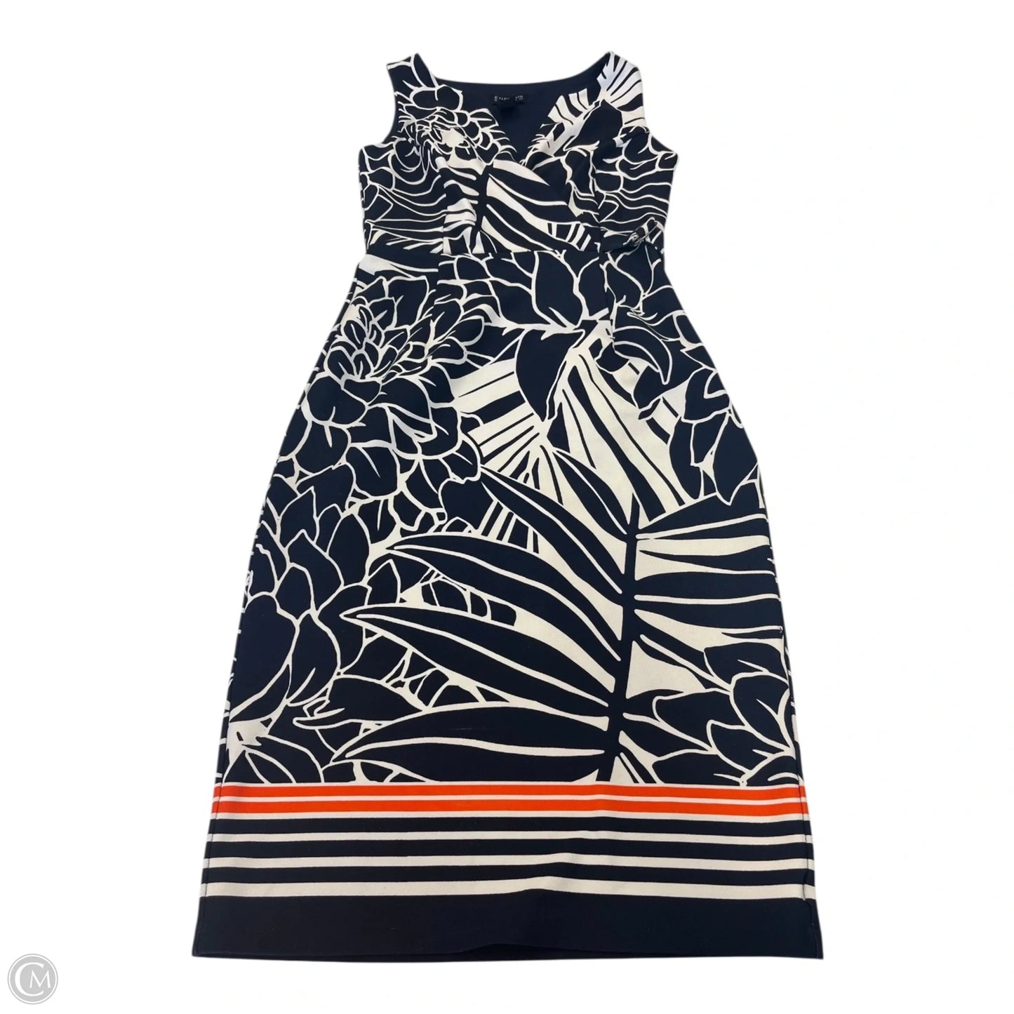 Dress Casual Short By Enfocus In Blue & White, Size: 6