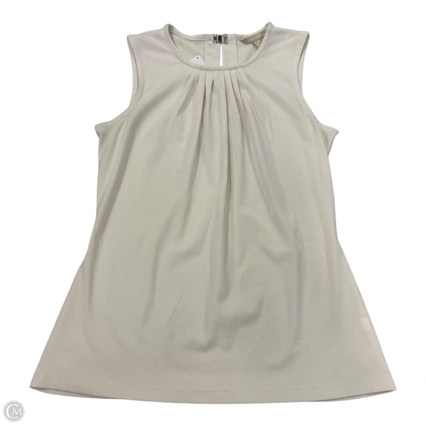 Top Sleeveless By Banana Republic In Cream, Size: Xs