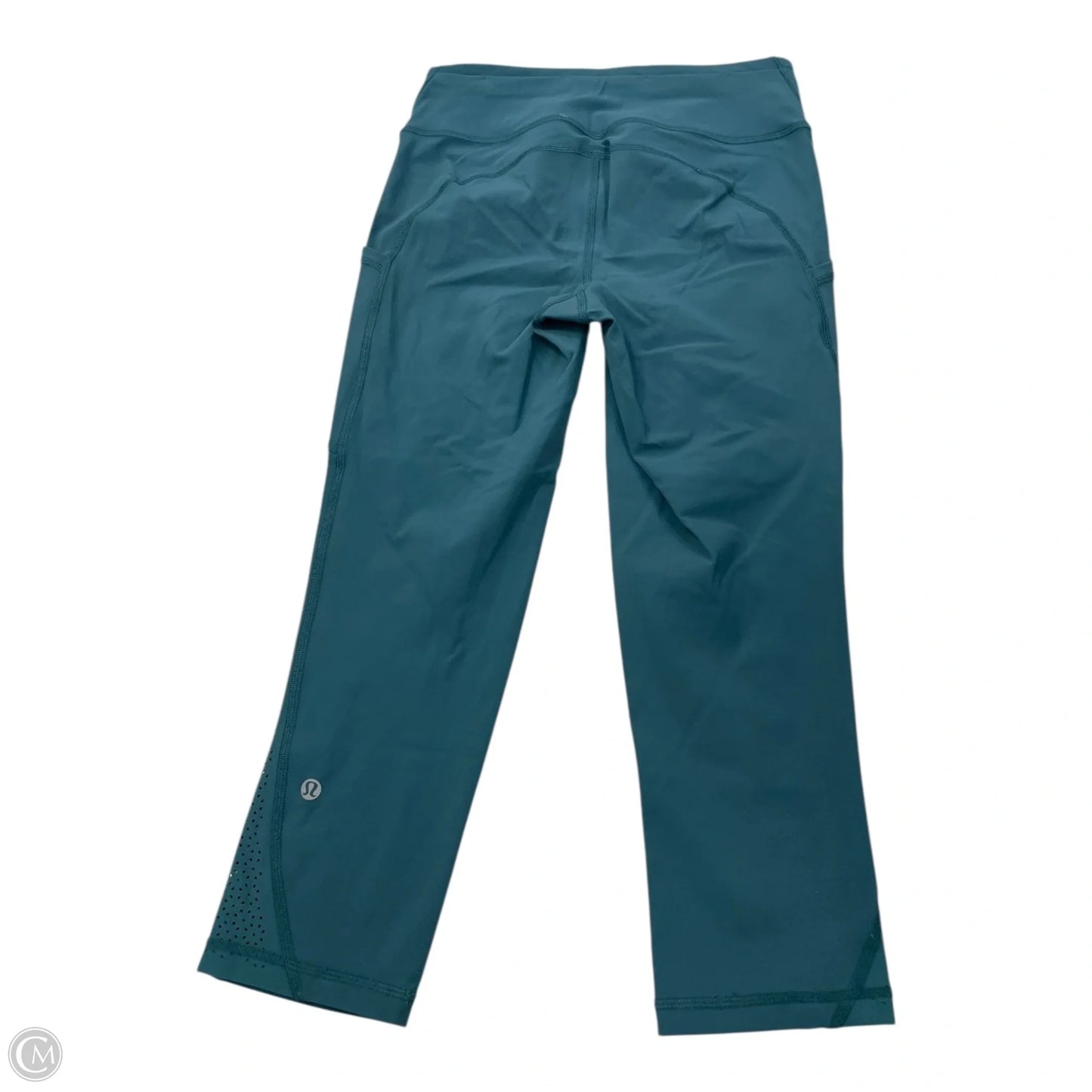 Athletic Leggings Capris By Lululemon In Teal, Size: 6