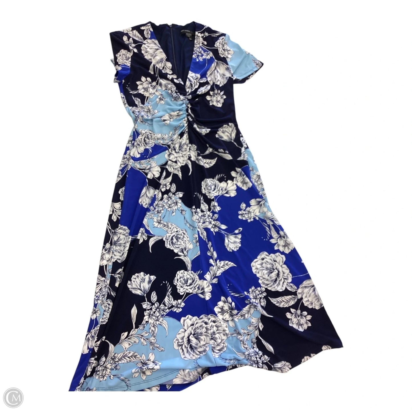 Dress Casual Midi By Maggy London In Blue, Size: 4