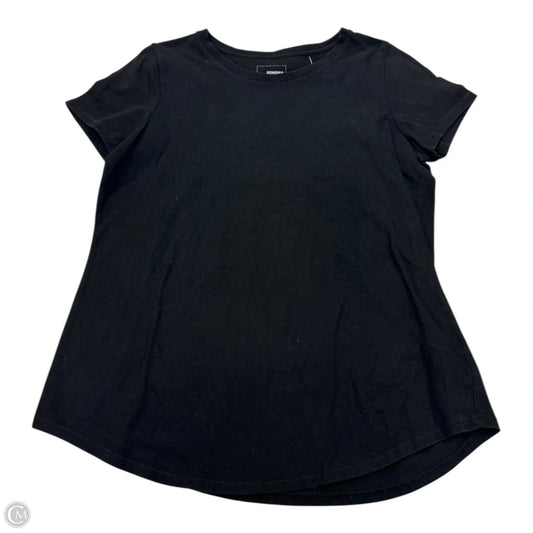 Top Short Sleeve Basic By Sonoma In Black, Size: M