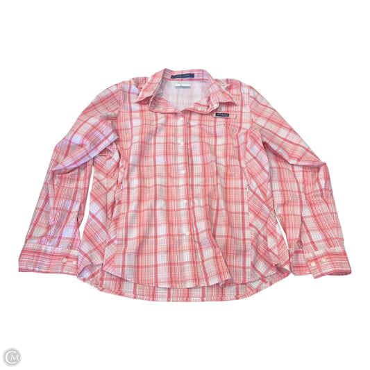 Top Short Sleeve By Columbia In Pink, Size: L